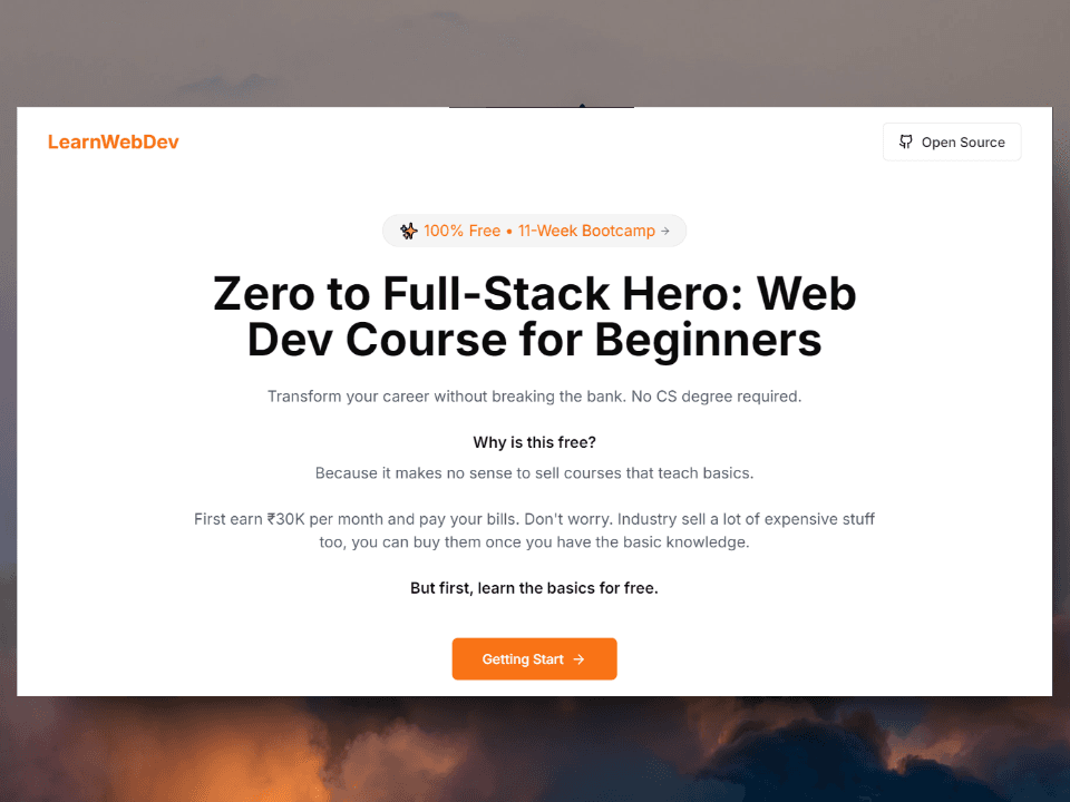 learn web dev